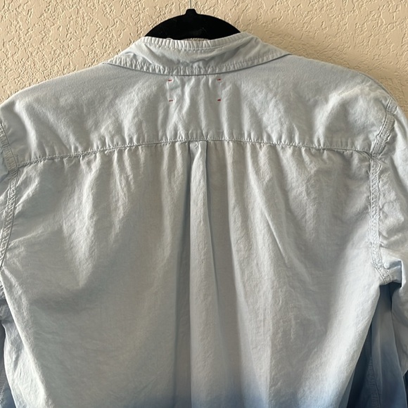 XIRENA Beau Ombré Button Down Shirt Long Sleeve, Blu Dawn, Size XS - Picture 9 of 9